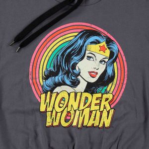 Buzo de mujer, manga larga regular fit gris de Wonder Woman Dc Comics