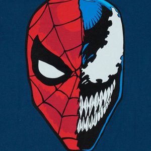 Camiseta de hombre, manga corta regular fit azul de Spiderman ©Marvel
