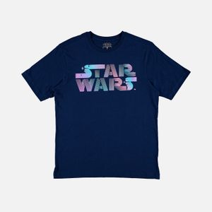 Camiseta de hombre, manga corta regular fit azul de Star Wars ©Lucasfilm limited