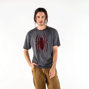 Camiseta de hombre, manga corta regular fit negro de Spiderman ©Marvel