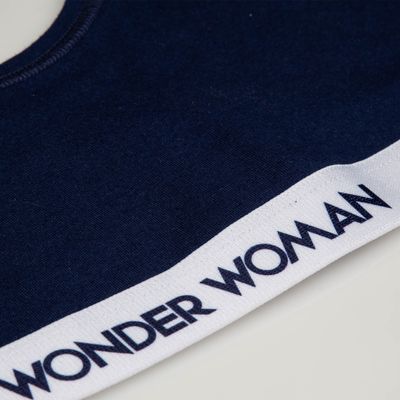 Top de mujer, azul de Wonder Woman Dc Comics