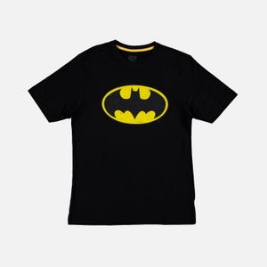Camiseta de hombre, manga corta regular fit negra de Batman Dc Comics