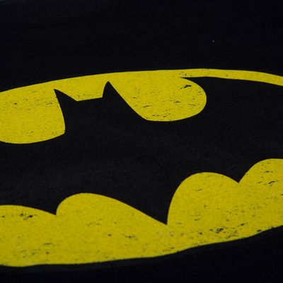 Camiseta de hombre, manga corta regular fit negra de Batman Dc Comics