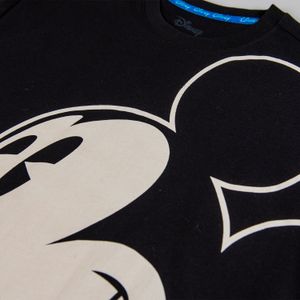 Camiseta de hombre, manga corta regular fit negra de Mickey Mouse ©Disney