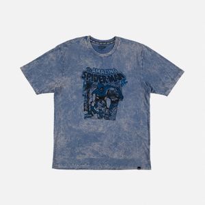 Camiseta de hombre, manga corta regular fit azul de spiderman ©marvel
