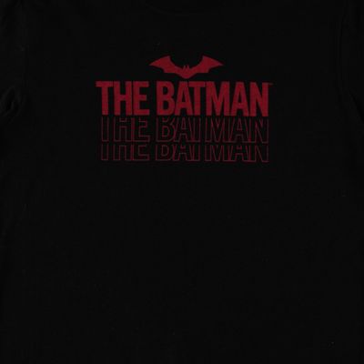 Pijama de hombre, manga corta/pantalón corto  negra/vino tinto de Batman Dc Comics
