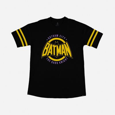 Pijama  de mujer, batola manga corta  negra/amarilla de Batman © Dc Comics