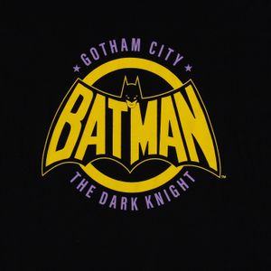 Pijama  de mujer, batola manga corta  negra/amarilla de batman © Dc Comics