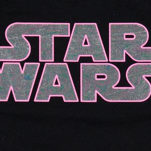Camiseta de mujer, manga corta slim fit negra de Star Wars ©Lucasfilm limited