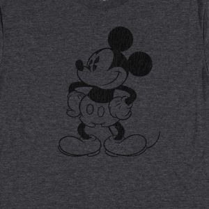 Camiseta de hombre, manga corta regular fit gris de mickey mouse ©disney