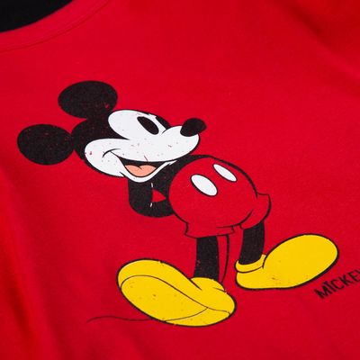 Body rojo de Mickey Mouse para mujer de Movies