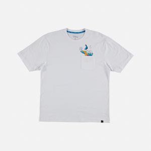 Camiseta blanca Pato Donald, manga corta para hombre de Movies