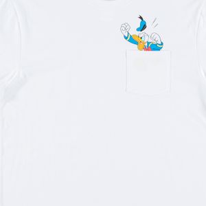 Camiseta blanca Pato Donald, manga corta para hombre de Movies