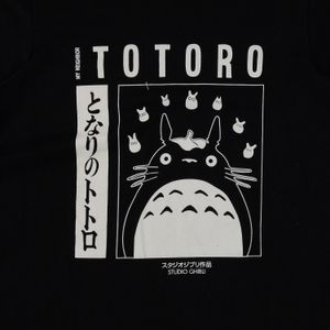 Pijama de mujer, manga corta/pantalón largo  negra/blanca de Totoro Anime
