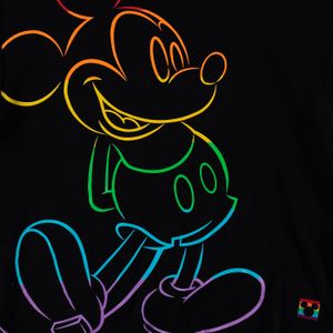 Buzo gender neutral negro de Mickey Mouse con cuello redondo - Pride de Disney