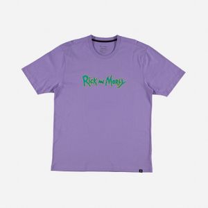 Camiseta gender neutral, manga corta regular fit lila de Rick And Morty