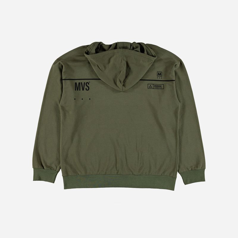 Buzo Movies cerrado verde militar para hombre