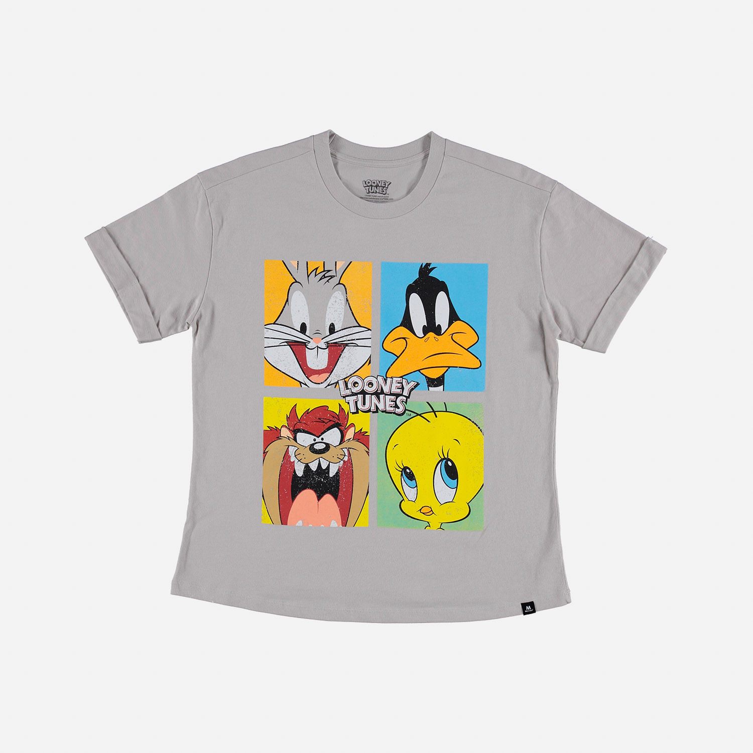 Camiseta de Looney Tunes manga corta niebla para mujer