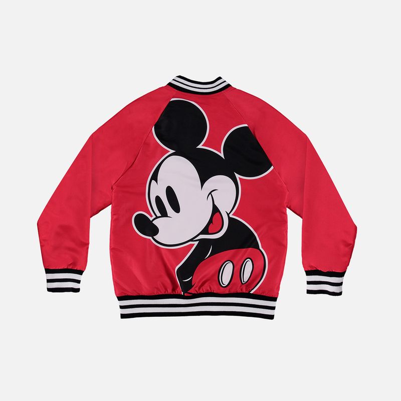 Chaqueta de Mickey Mouse con estampado en espalda rojo para mujer - | Productos licenciados