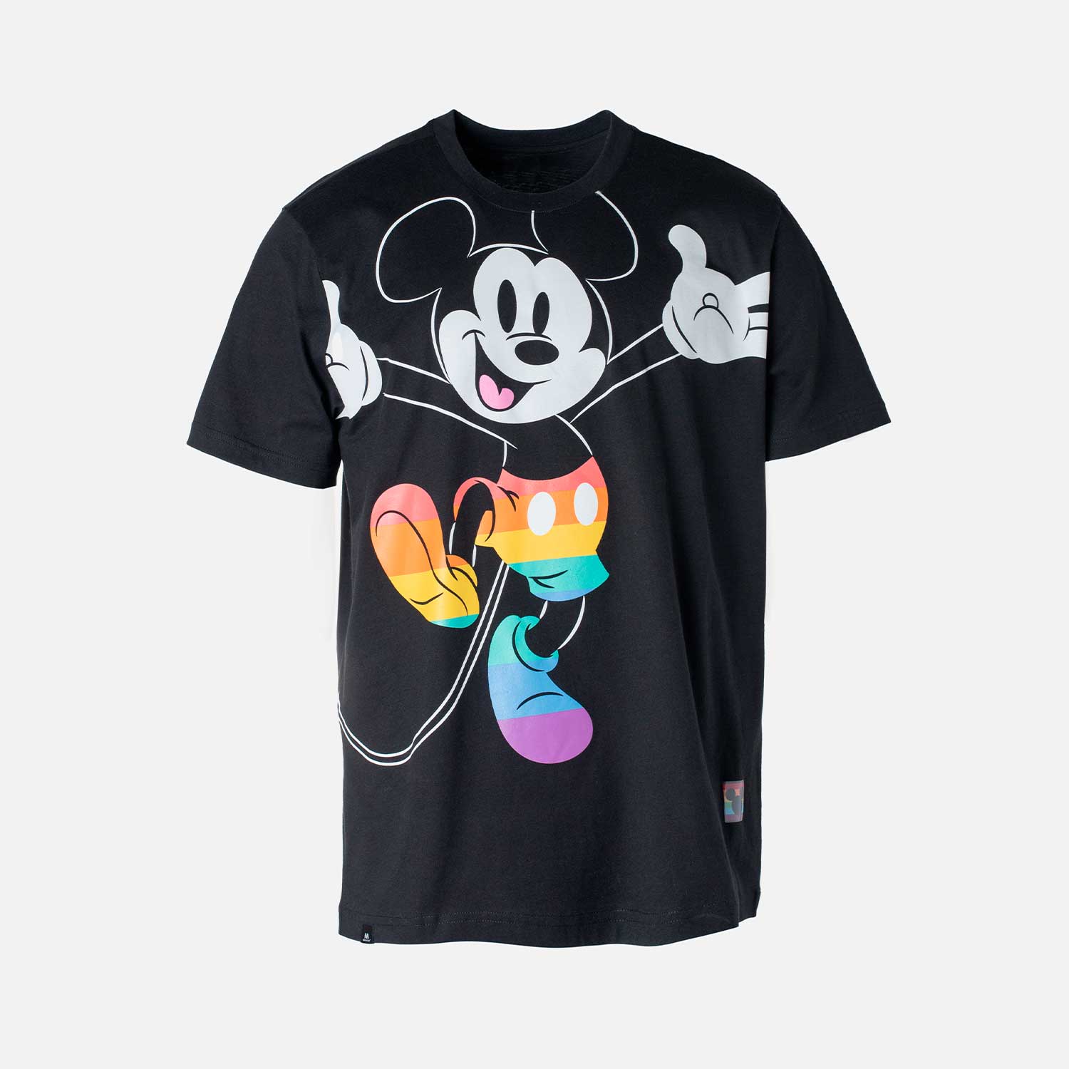 No pretencioso Taxi Comiendo Camiseta de Mickey Mouse negra manga corta género neutro