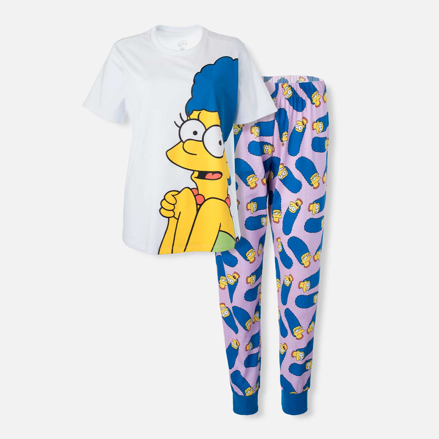 Pijama Marge multicolor de largo para mujer - | Productos licenciados