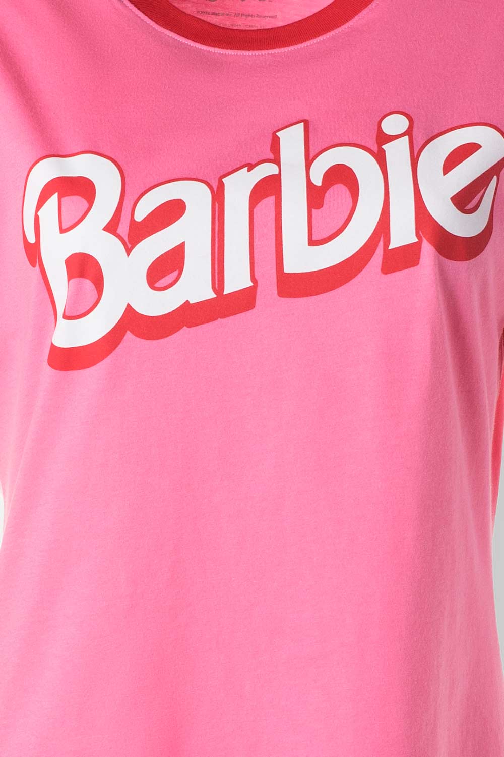 Camiseta de Barbie rosada manga corta para mujer - MoviesShop