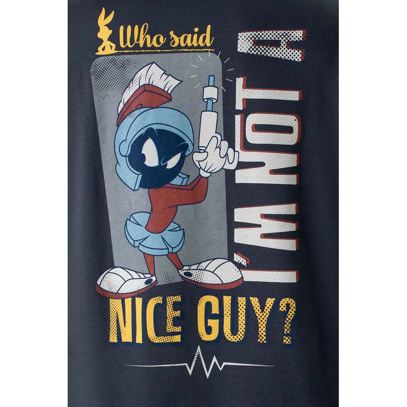 Buzo de los Looney Tunes gris cerrado con chompa para hombre