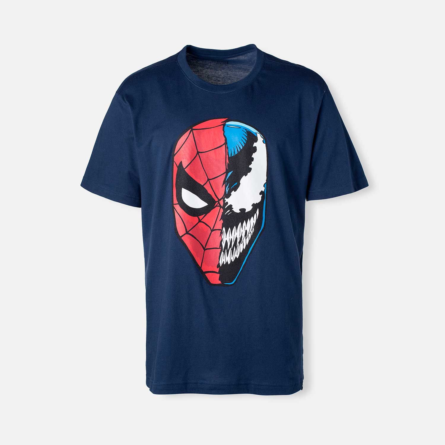 Camiseta de Spiderman manga corta azul para hombre S-0