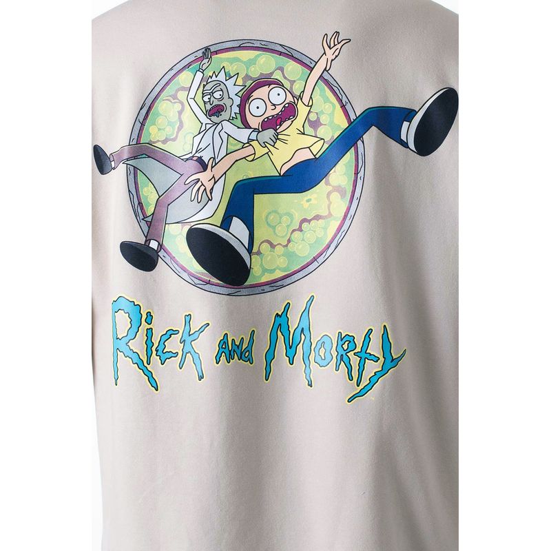 Buzo de Rick y Morty caqui con capucha genero neutro MoviesShop Productos licenciados