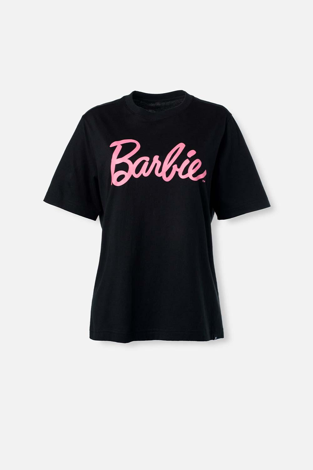 Camiseta de Barbie negra manga corta para mujer XS-0