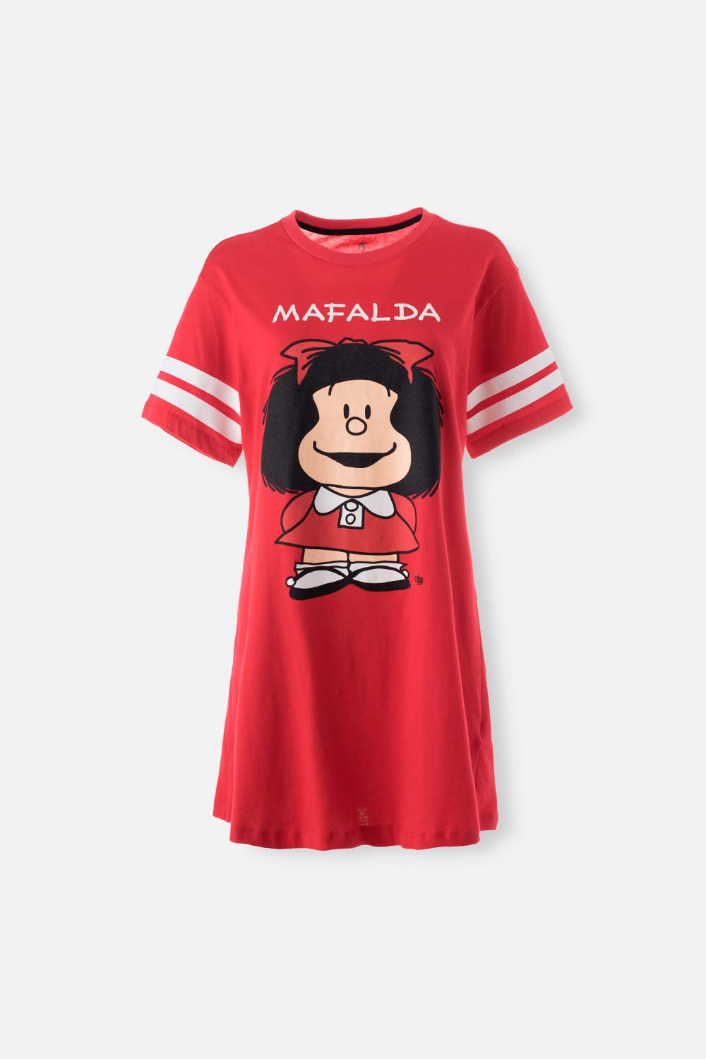 Pijama de Mafalda roja tipo batola para mujer XS-0