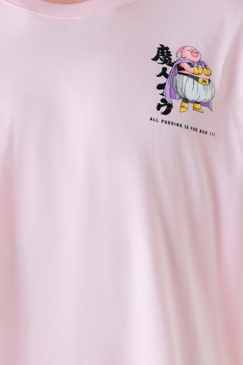 Camiseta T-Shirt Dragon Ball Majin Boo Versão Magro Algodão - Rosa