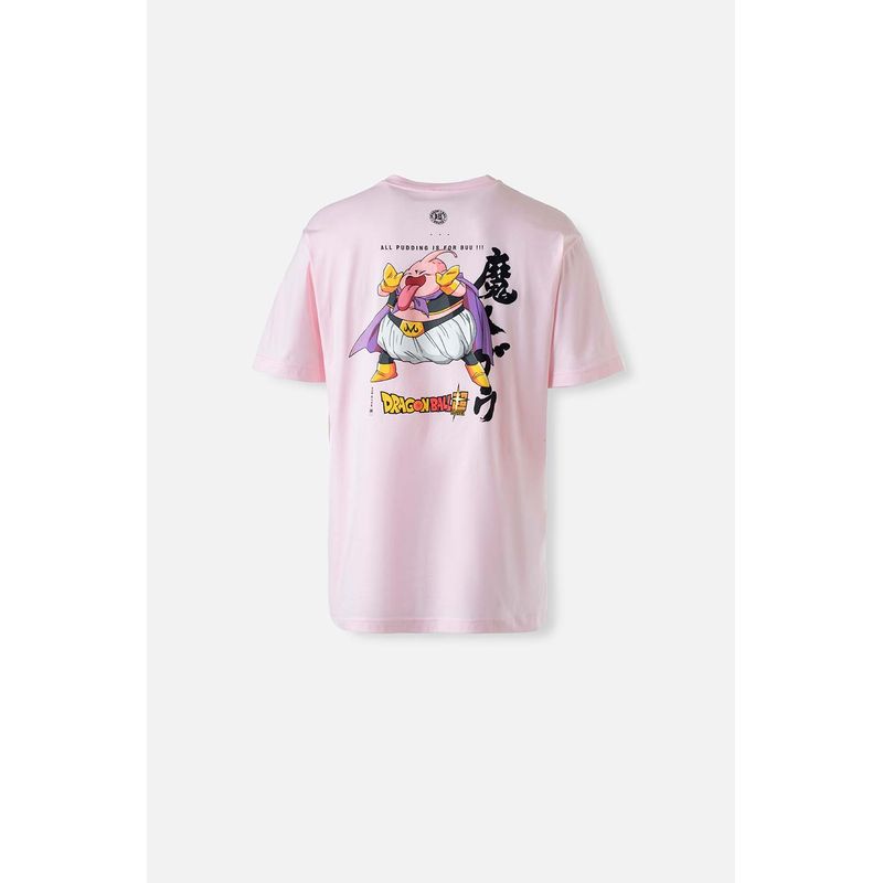 Camiseta T-Shirt Dragon Ball Majin Boo Versão Magro Algodão - Rosa