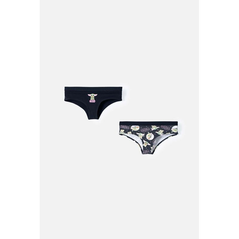 Pack x2 panties para mujer, negro de Mandalorian - MoviesShop