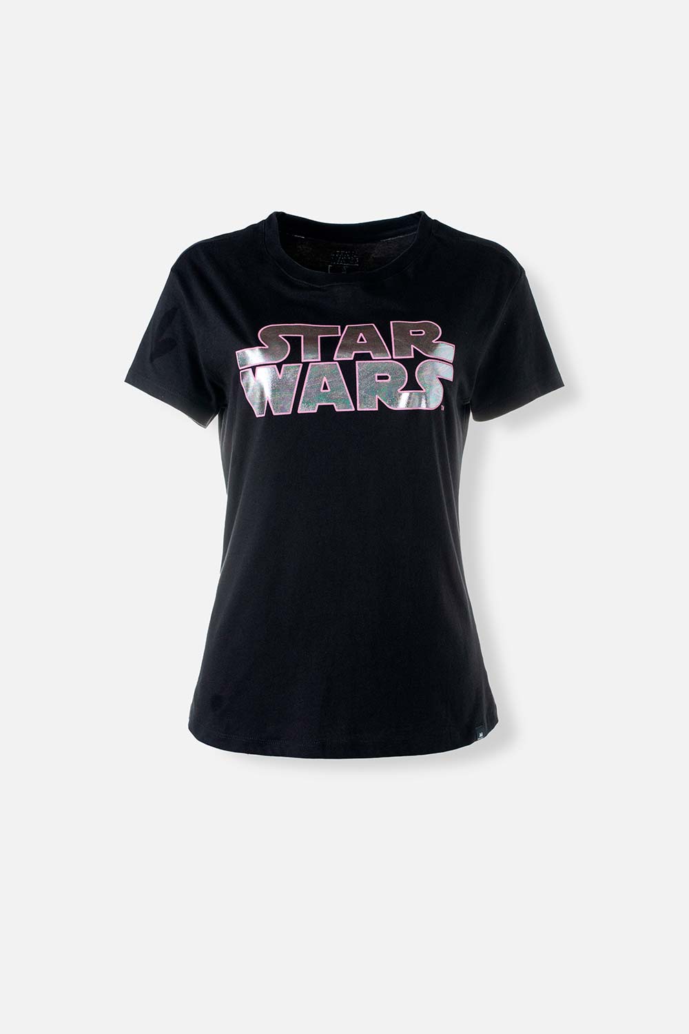 Camiseta de Star Wars manga corta negra para mujer XS-0