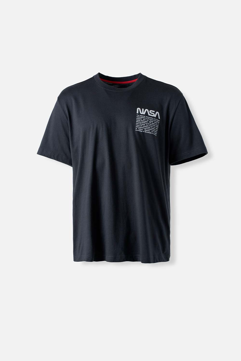 Camiseta de la Nasa gris manga corta para hombre S-0