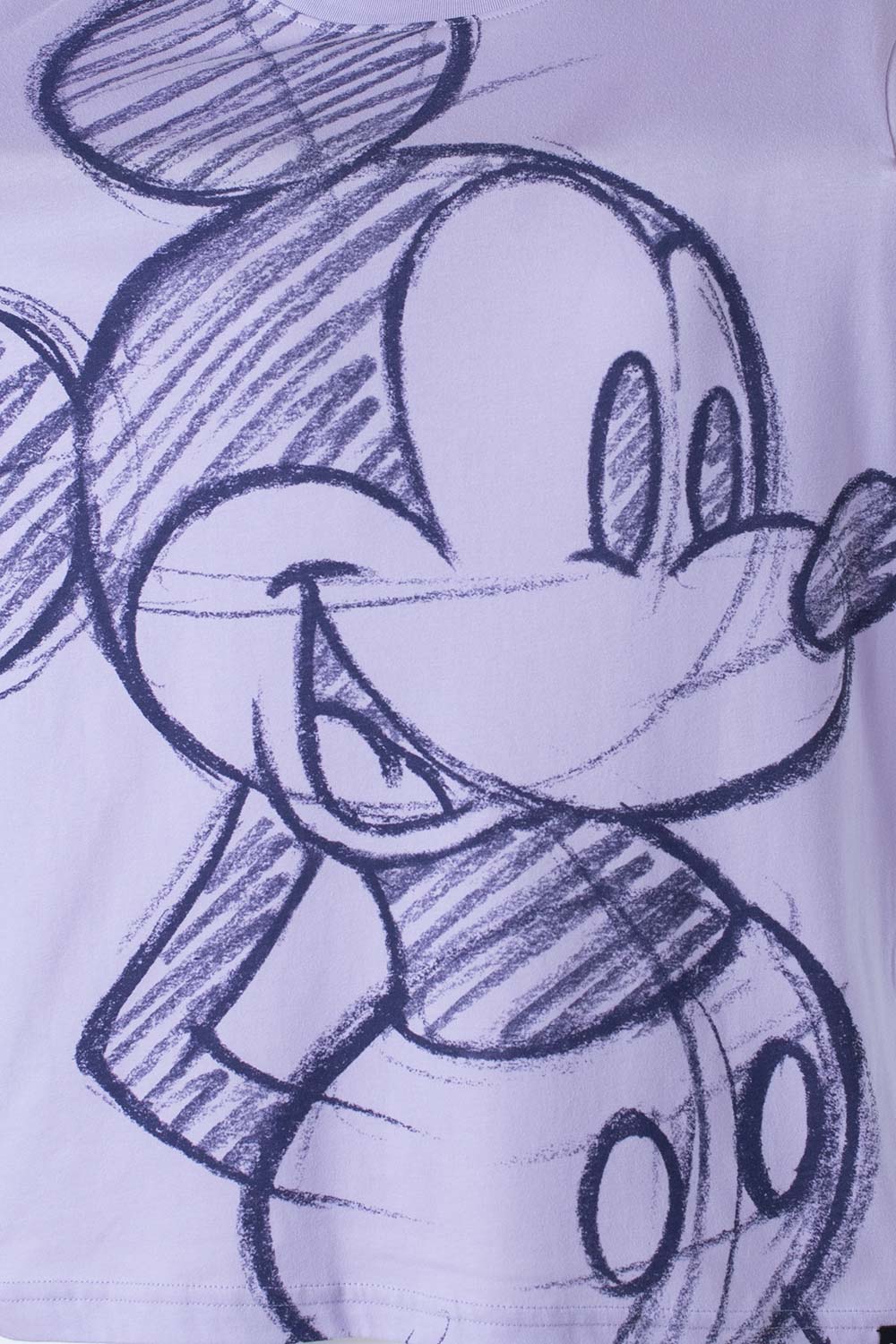 Disney Camiseta clásica de manga corta de Mickey a cuadros para mujer