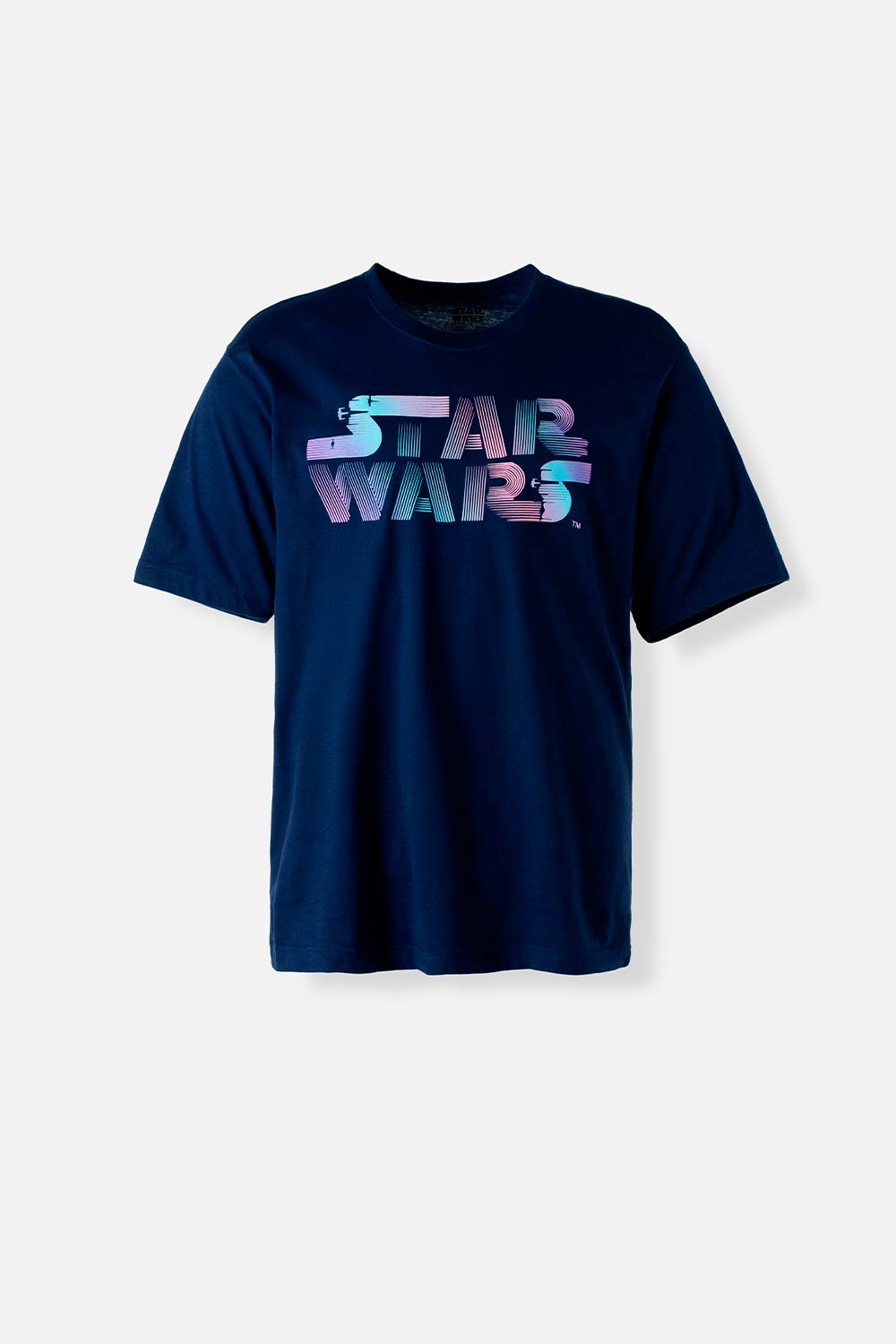 Camiseta de Star Wars manga corta azul para hombre XS-0