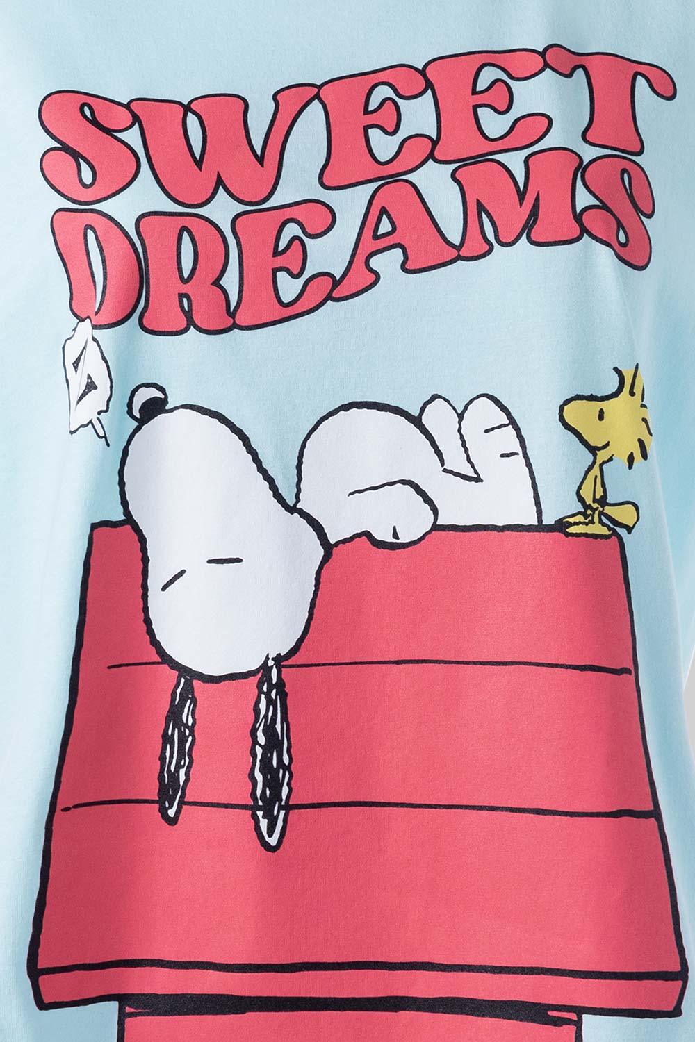 Pijama de Snoopy con pantalón largo rosada para mujer - MoviesShop