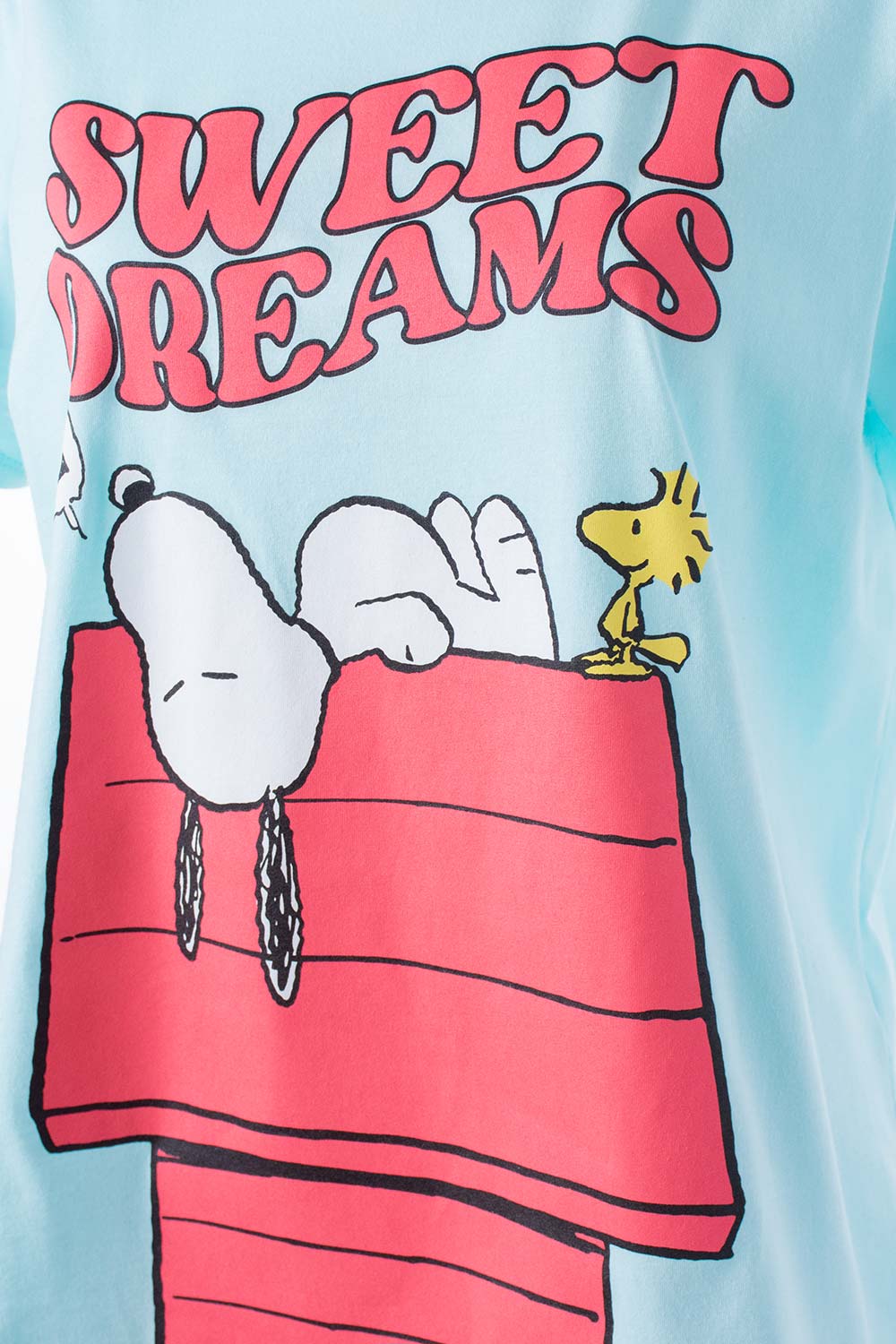 Pijama de Snoopy con pantalón largo rosada para mujer - MoviesShop