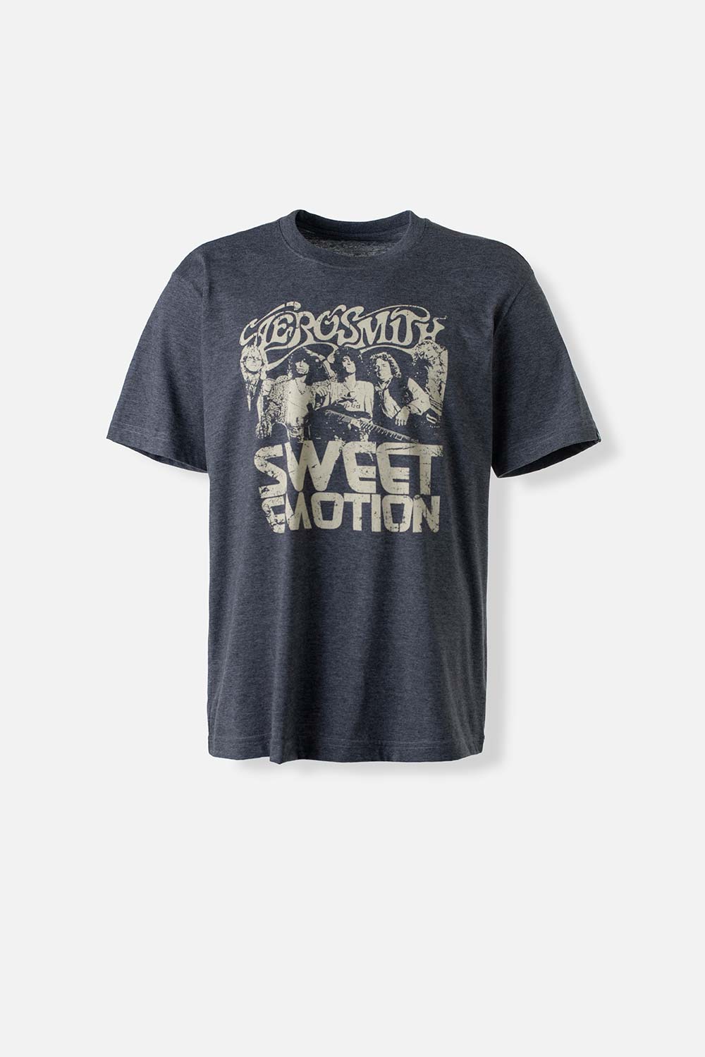 Camiseta de Aerosmith, manga corta gris para Hombre XS-0