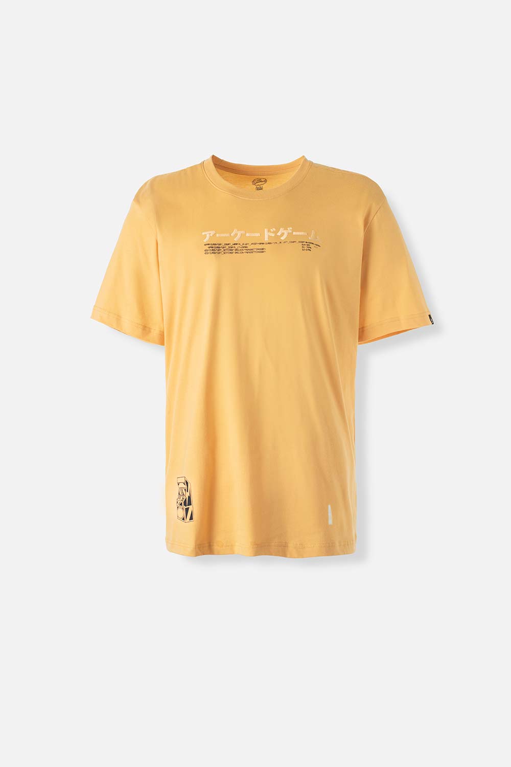Camiseta Movies amarillo trigo de cuello redondo género neutro XS-0