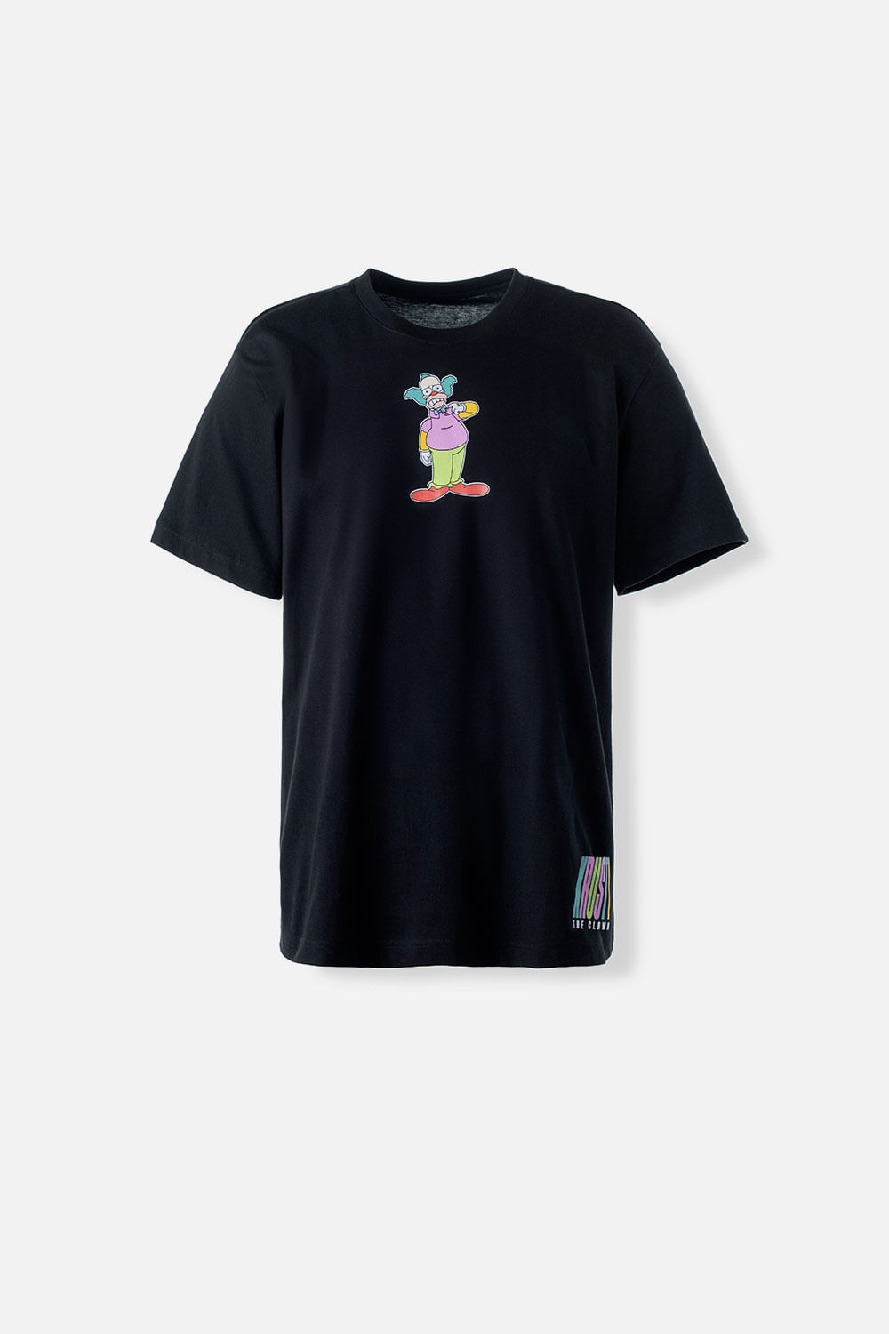 Camiseta de Krusty negra manga corta para hombre S-0