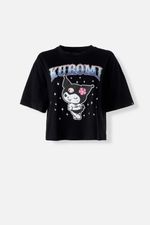 237938-camiseta-mujer-kuromi-manga-corta-1