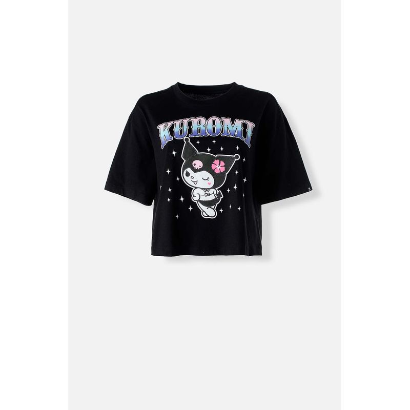 237938-camiseta-mujer-kuromi-manga-corta-1