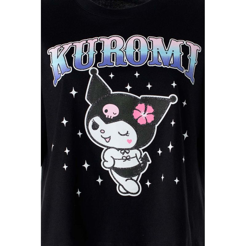 237938-camiseta-mujer-kuromi-manga-corta-2